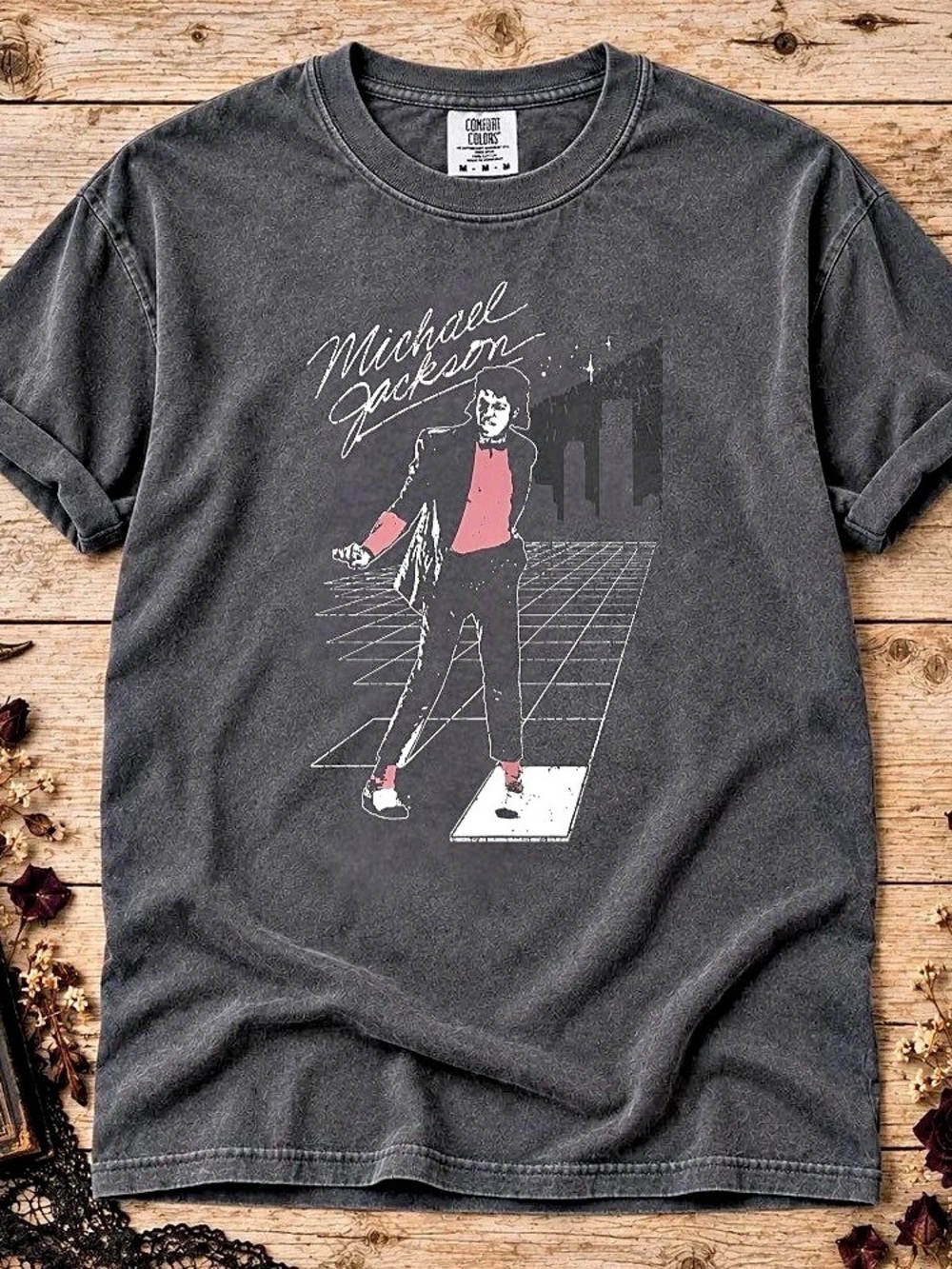 Comfort Colors Michael Jackson Pop Singer Moonwalk T-Shirt